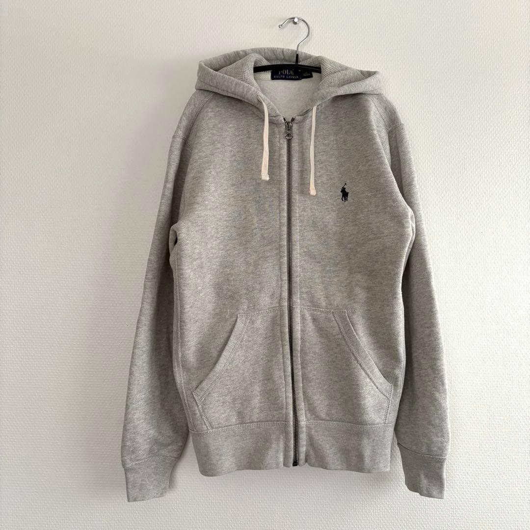 ポロラルフローレン フルジップ スウェット フード パーカー 裏起毛 ポニー刺繍