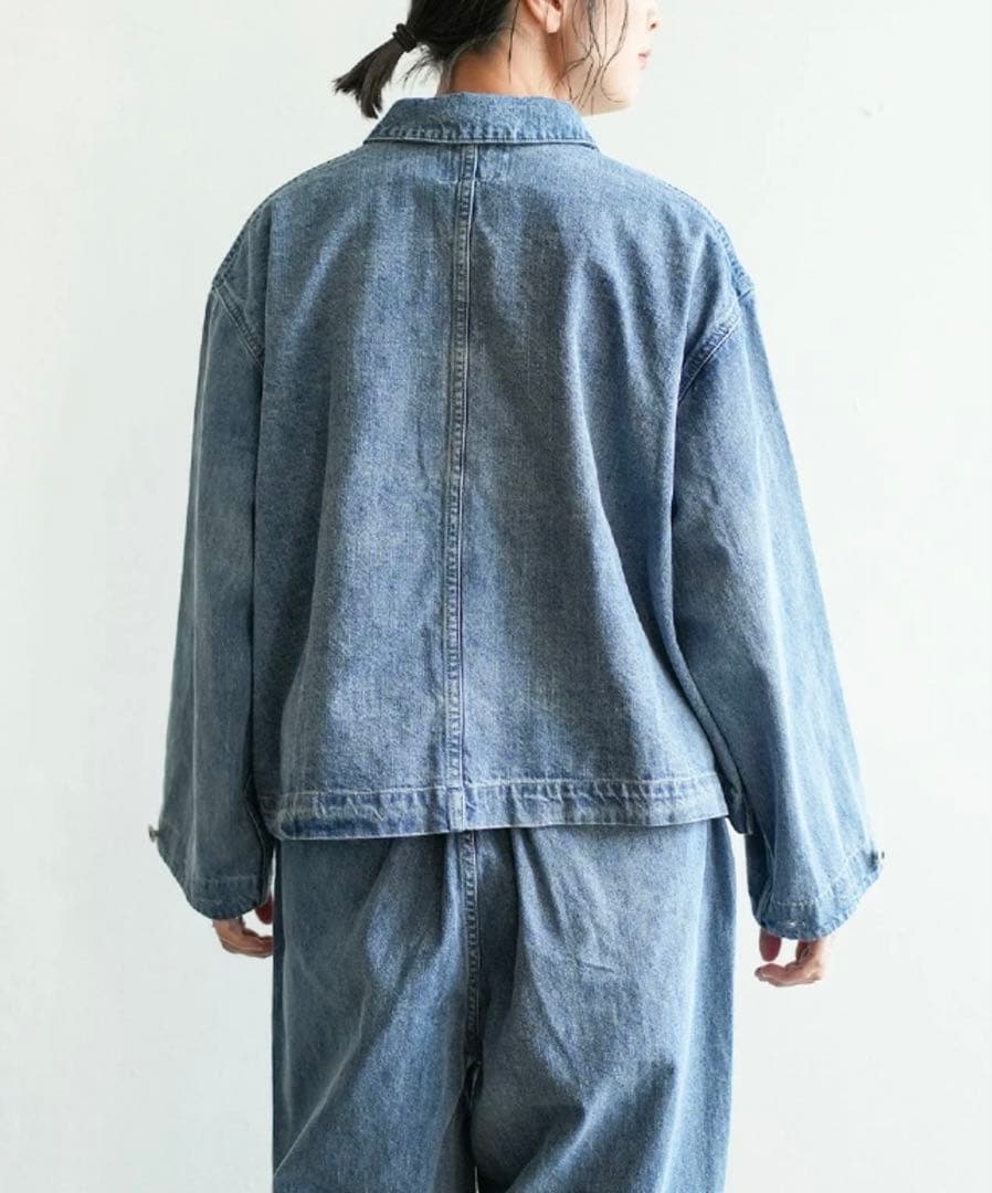 “ソラモナポッシェ”9OZデニムプリズナージャケットアウター・ONE WASH