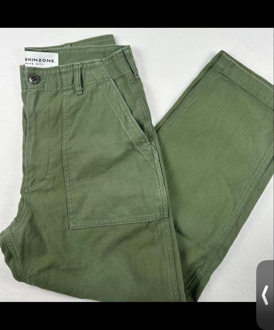 【Shinzone】ベイカーパンツ　希少サイズ　40　カーキ