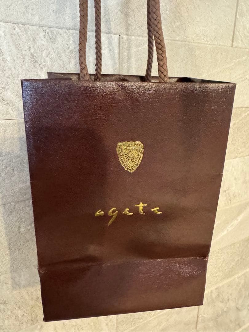 美品　agete アガット　ピアスチャーム　K10 ラブラドライト