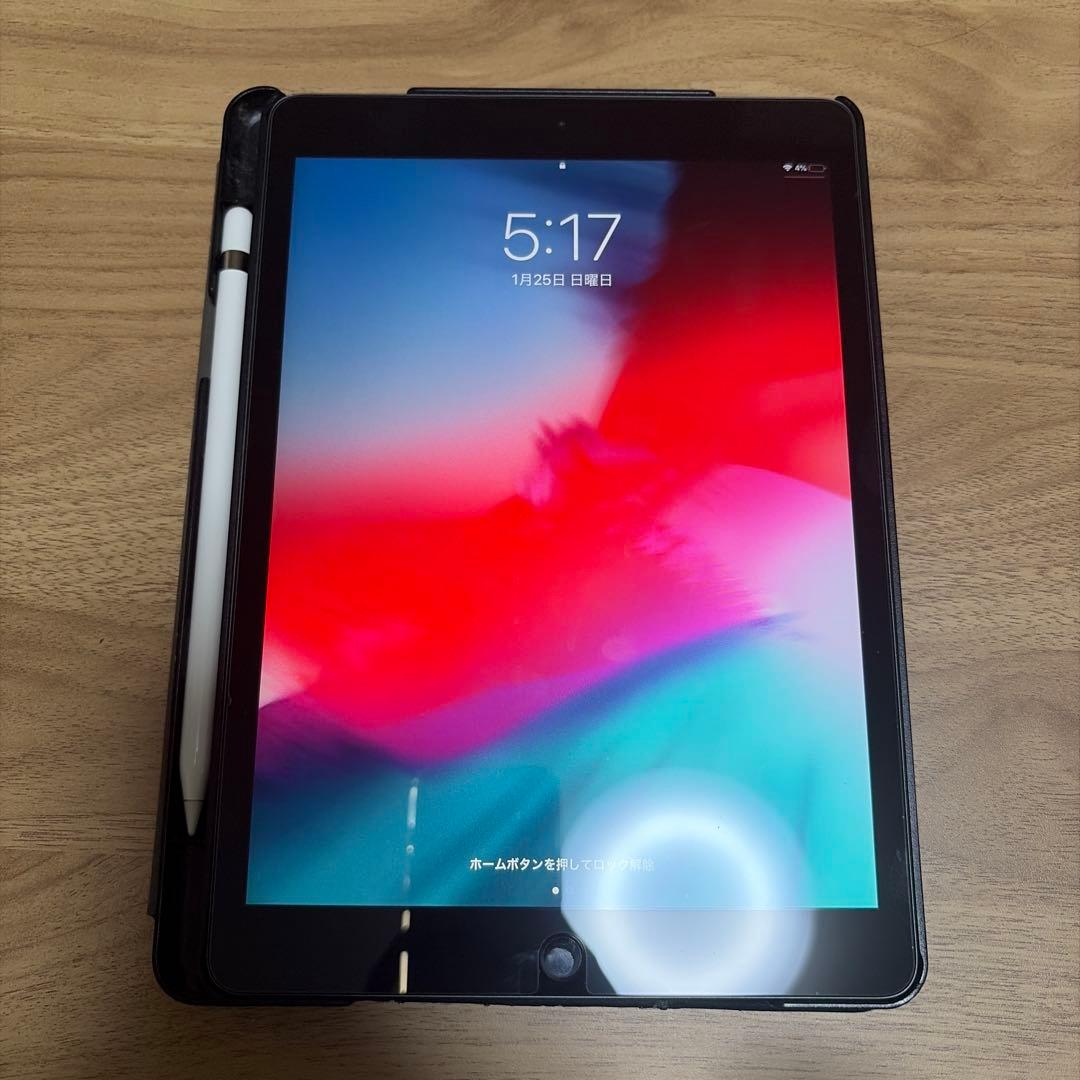 iPad 第7世代 美品 Apple Pencil付 米国モデル シャッター音無