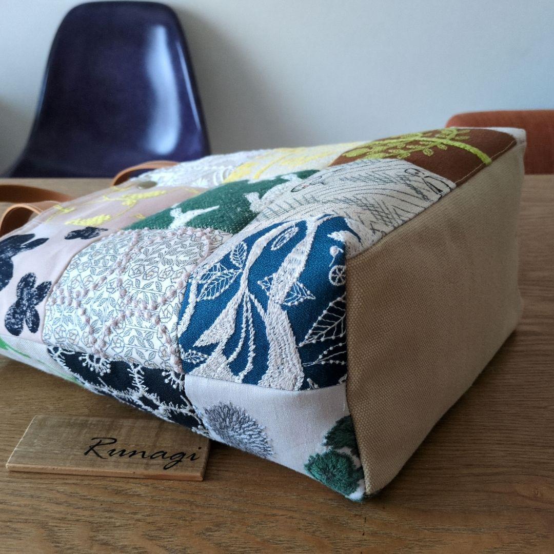 【1562】パッチワーク ハンドバッグ＊ミナペルホネン