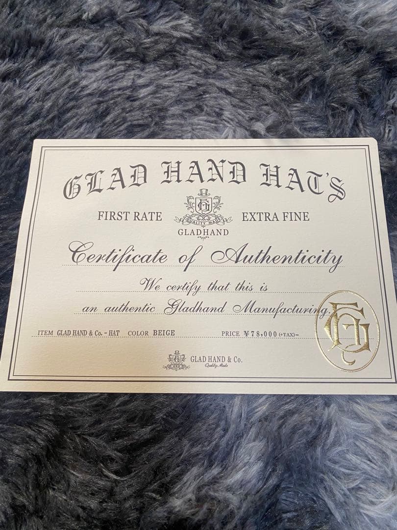 Y*i様 GLADHAND John G ビーバー　ハット 森下直哉