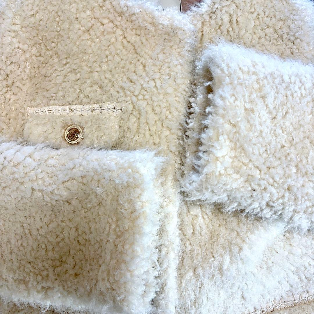 herlipto  Faux Fur Coat ecru Sサイズ