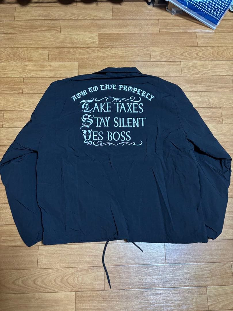 ジャケット・アウター HOW TO LIVE PROPERTY COACH JACKET//BLACK