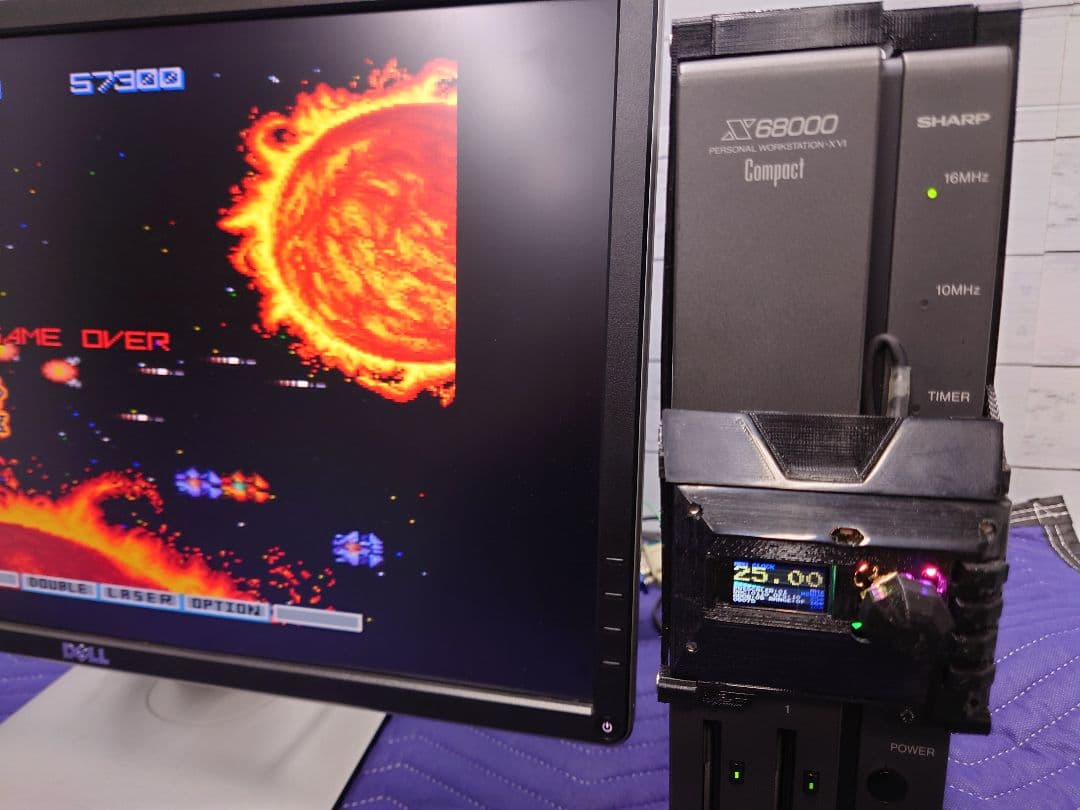 X68000Compact　スピコン＋AudioMixMod＋MIDIボード付