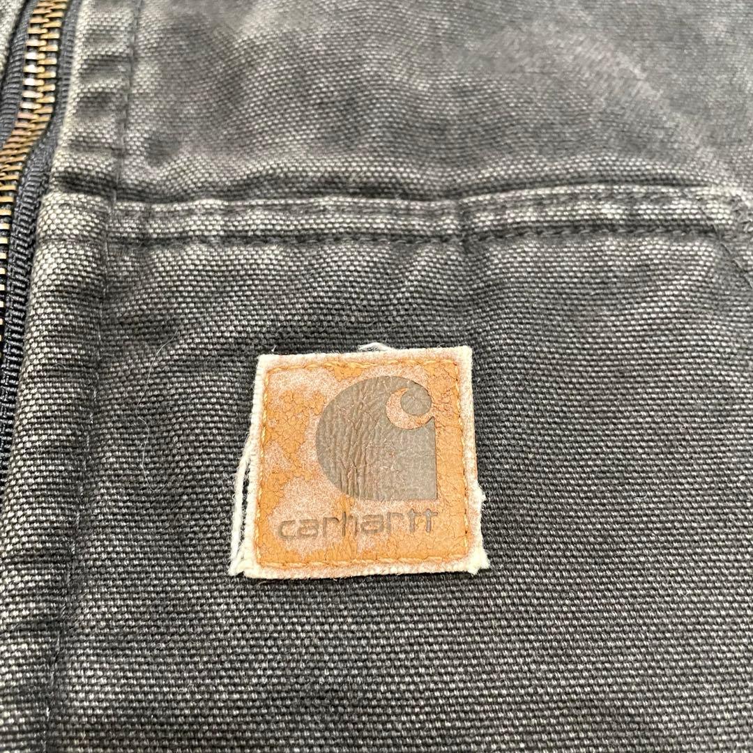 【希少モデル！】Carhartt カーハート　ダック　ベスト　ブラック　黒　ボア