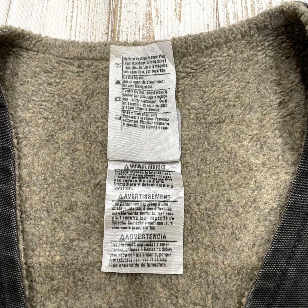 【希少モデル！】Carhartt カーハート　ダック　ベスト　ブラック　黒　ボア