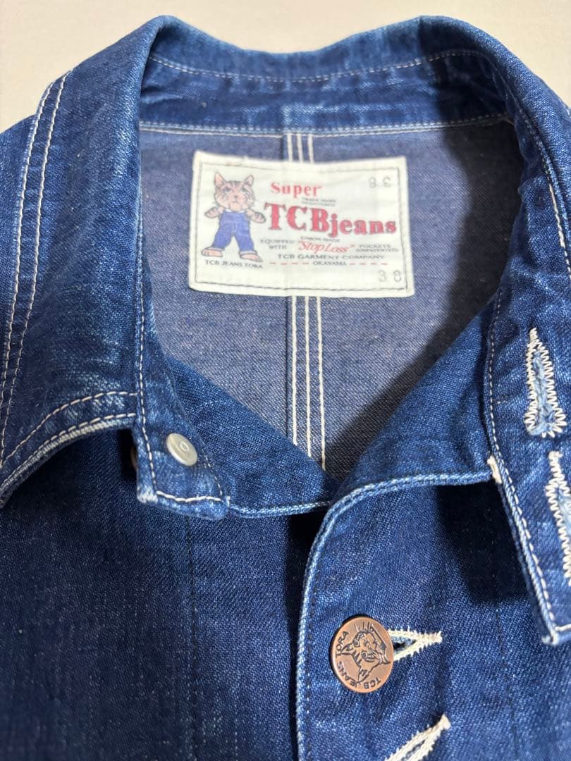 TCB Jeans Tabby's Jacketデニムカバーオール サイズ38