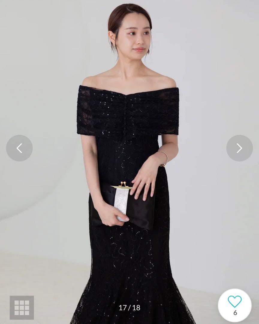 【美品】Leja 2wayレース花柄オフショルダードレス/オケージョンドレス