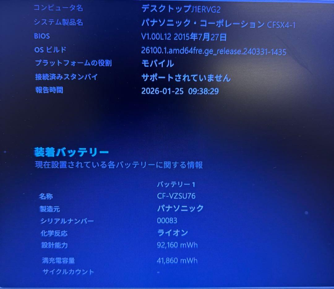 パナソニック Let’s note CF-SX4 メモリ16GB SSD約1TB