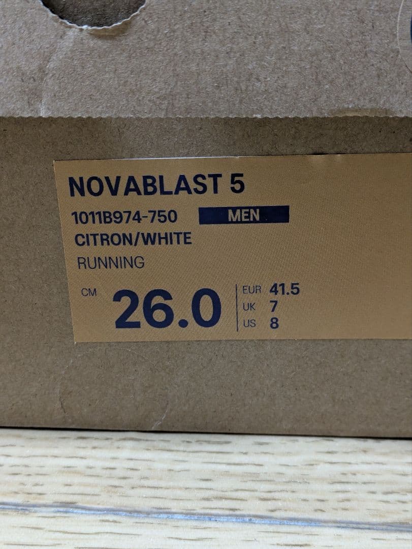 【中古美品】アシックス ノヴァブラスト 5 26.0cm