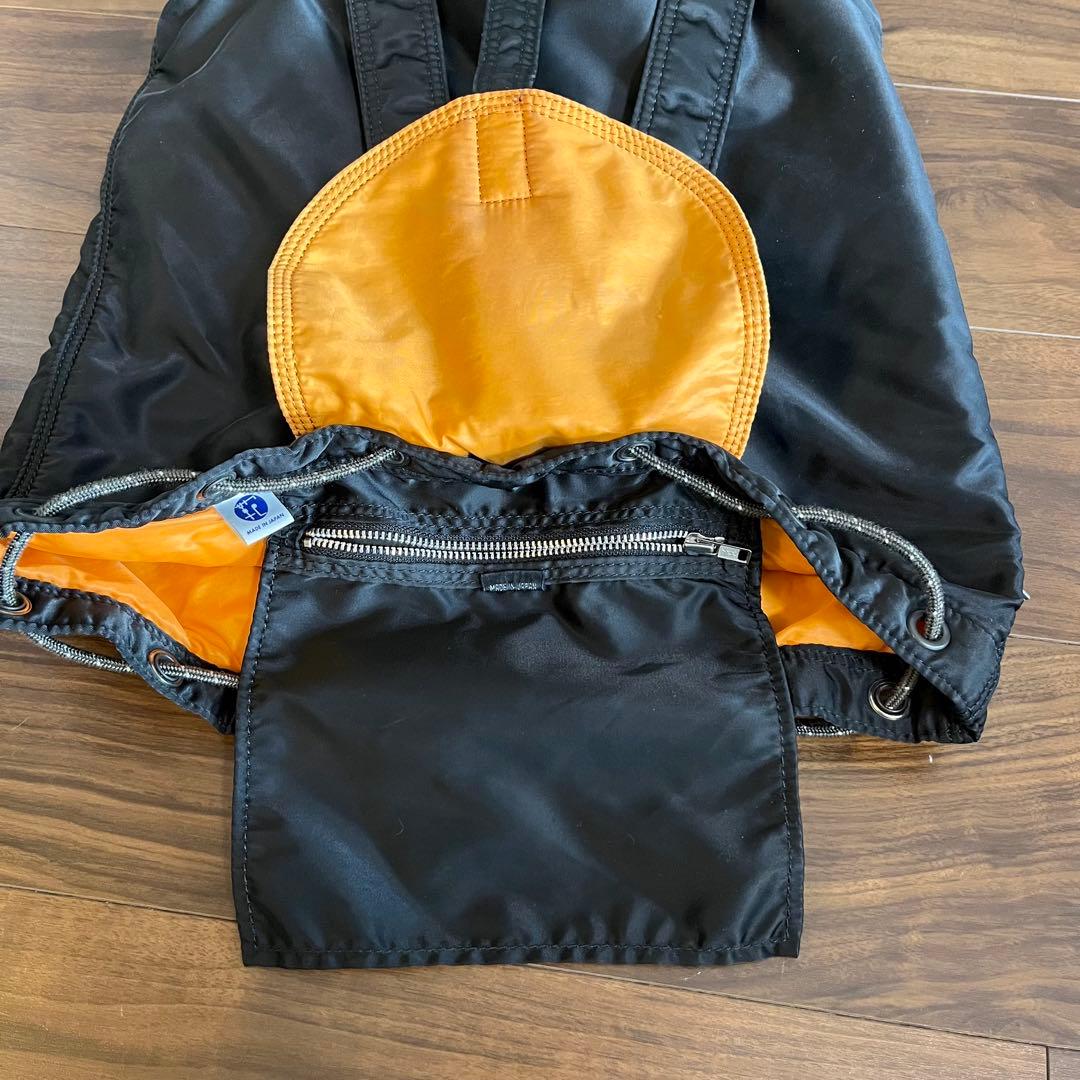 ポーター　タンカー リュック バックパック 吉田カバン 黒　オレンジ