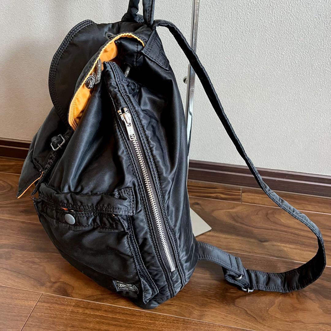 ポーター　タンカー リュック バックパック 吉田カバン 黒　オレンジ