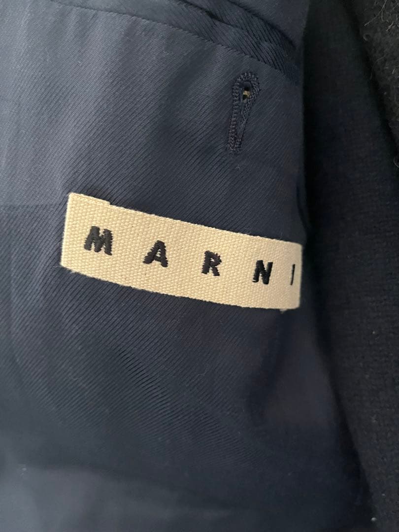 MARNI テーラードジャケット イタリア製 ブルー 48サイズ
