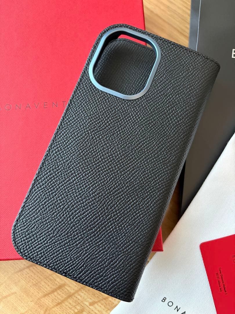 【新品】BONAVENTURA 手帳型iPhone17ケース ブラック