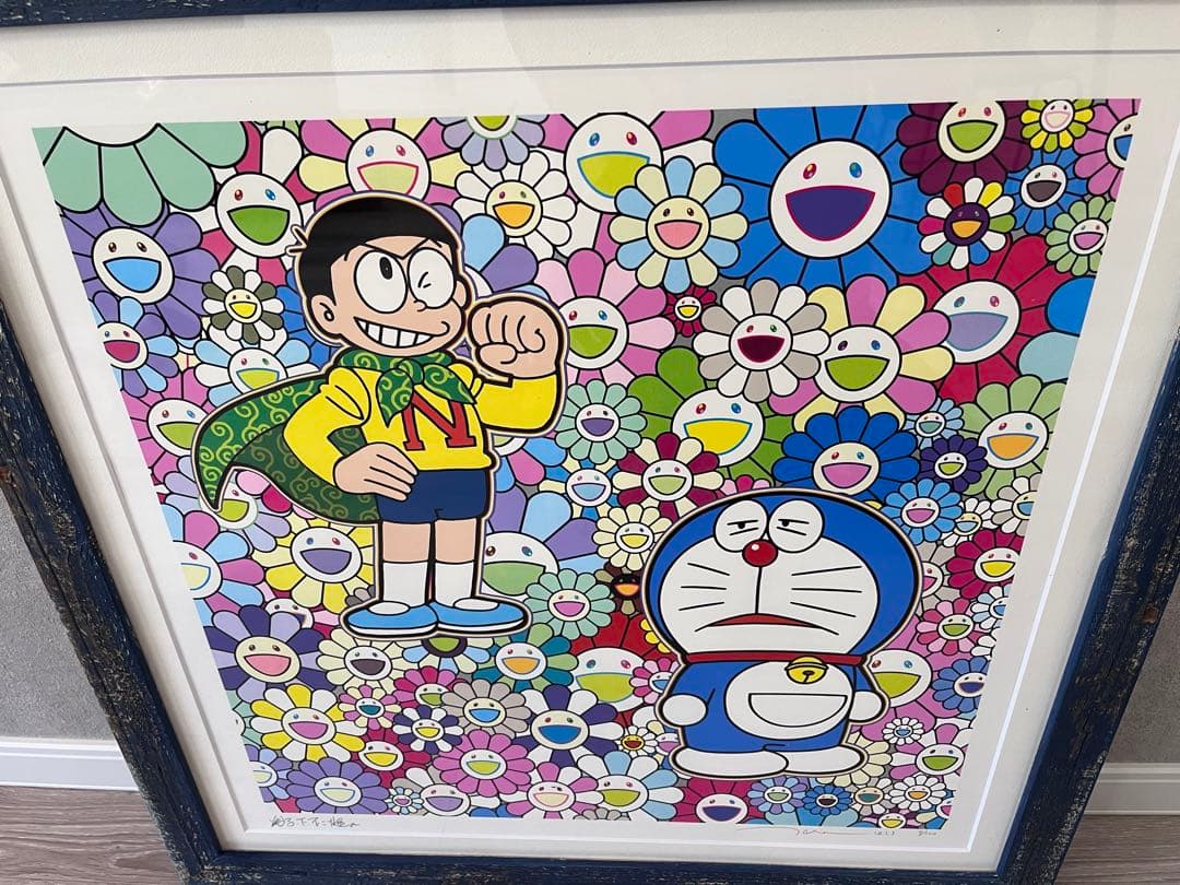 100部限定　村上隆　ドラえもん　版画　サイン入り　コラボ作品