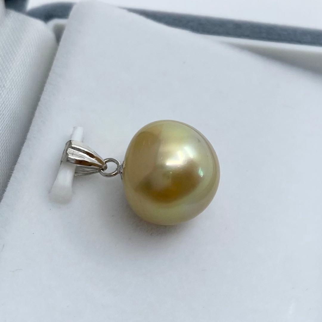 【新品】南洋真珠 格安 ナチュラルゴールド K14WG ペンダントトップ　入学式