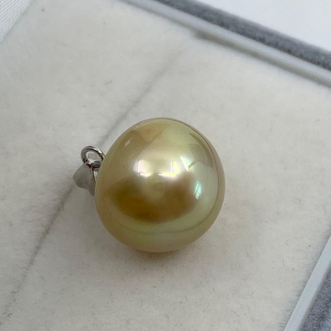 【新品】南洋真珠 格安 ナチュラルゴールド K14WG ペンダントトップ　入学式