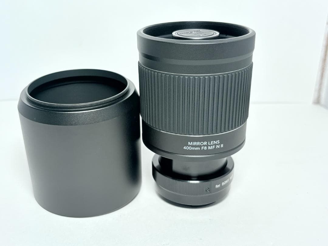 フード付き Kenko MIRROR LENS 400mm F8 NⅡSONY