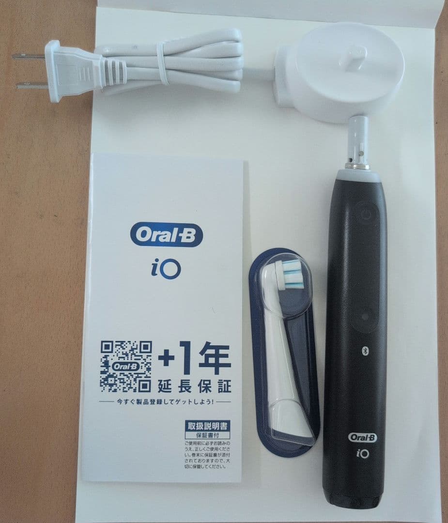 【1度使用・消毒済み】Oral-B iO5 電動歯ブラシ 本体 替えブラシ1本付