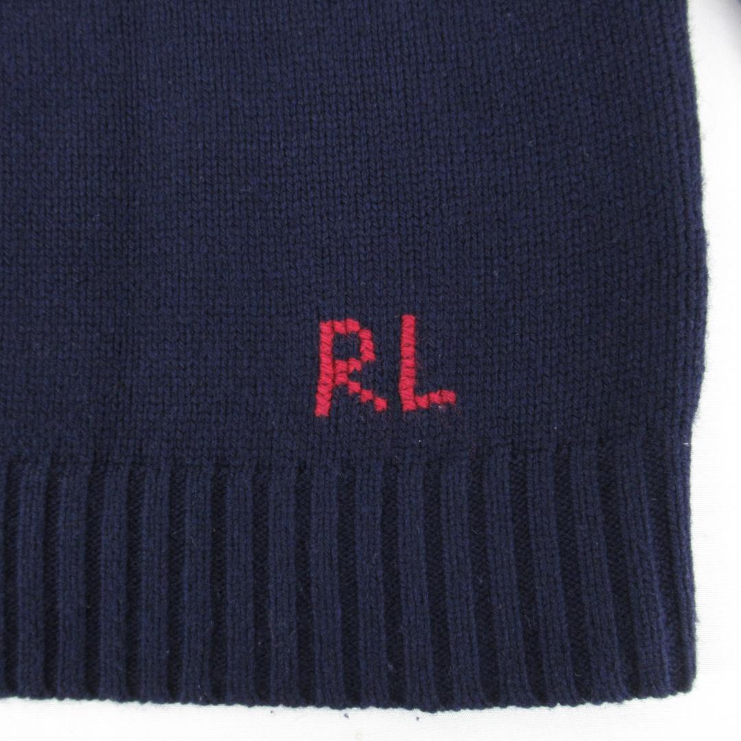 POLO RALPH LAUREN ポロベア ウールニットセーター S ネイビー