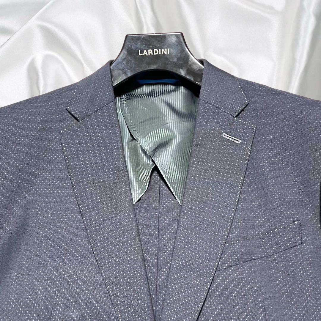 【LANVIN en Bleu】美品ランバン マイクロドット ネイビースーツ50