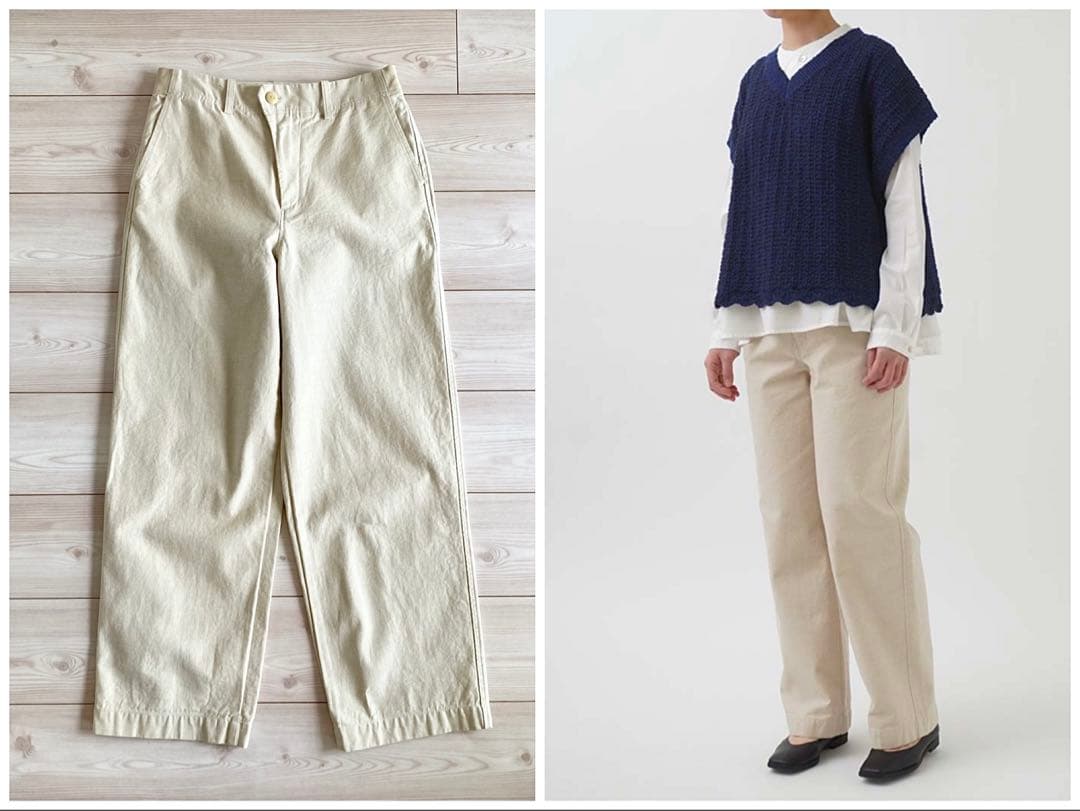 美品 2024SS パラスパレス ラフィバックチノストレートパンツ 2 日本製