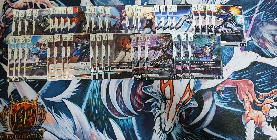 ガンダムカードゲーム 青緑、赤白、緑白、青白デッキパーツ まとめ売り