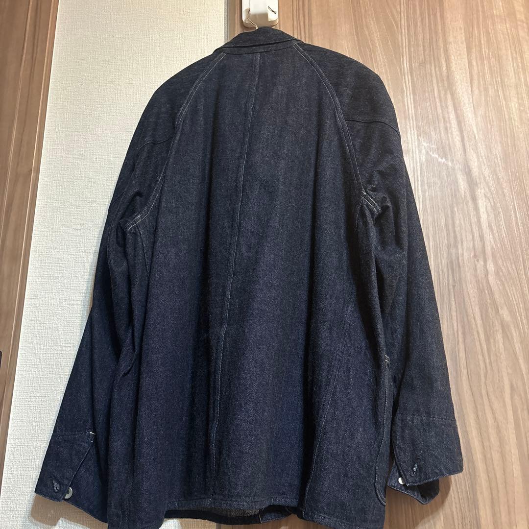 COMOLI デニムワークジャケットネイビー サイズ3