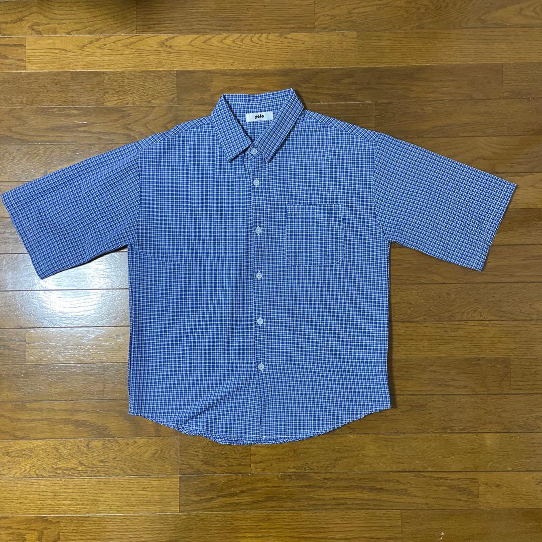 YOLO バルーンワークパンツ＆ショートギンガムチェックシャツ セット