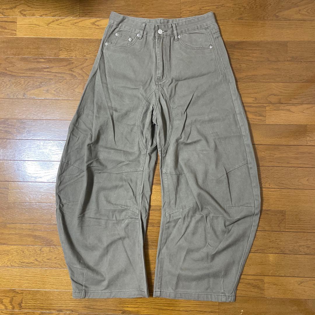 YOLO バルーンワークパンツ＆ショートギンガムチェックシャツ セット