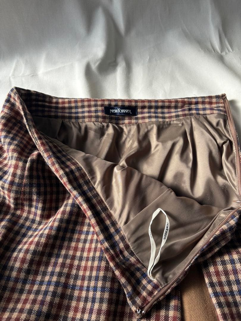 【kazu-miさま専用】ニューヨーカー メランジチェックセットアップ11号/9