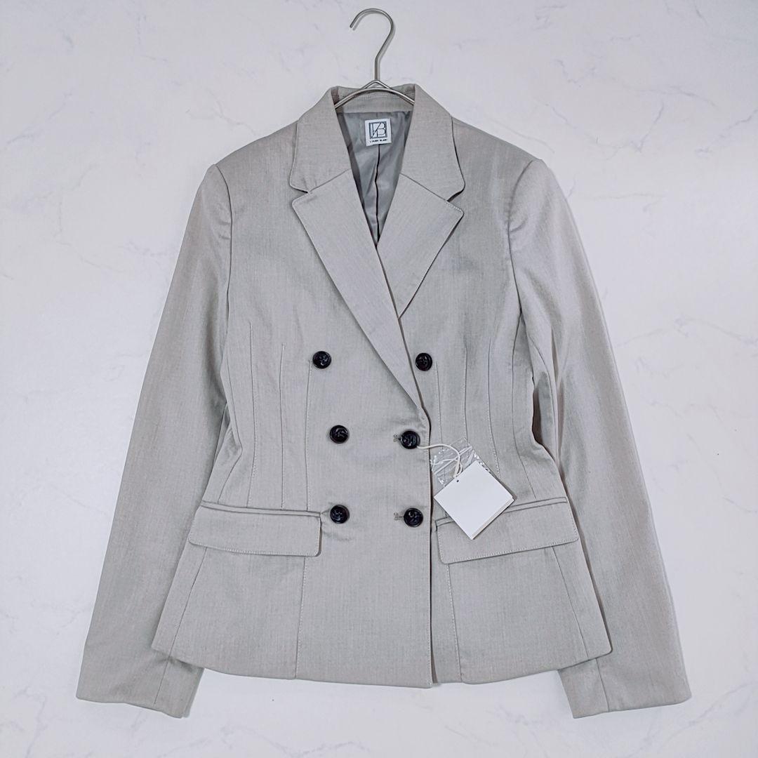 新品✨laubeblanc　テーラードジャケット　ダブルブレスト　ダブル　グレー