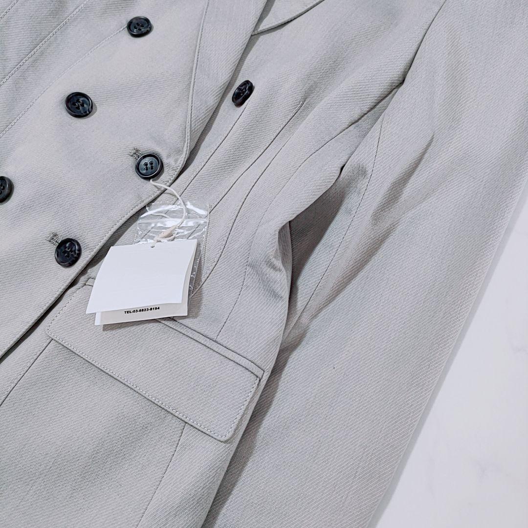 新品✨laubeblanc　テーラードジャケット　ダブルブレスト　ダブル　グレー