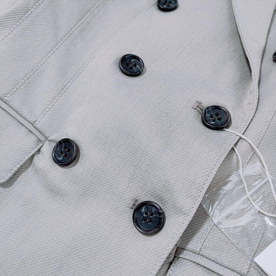 新品✨laubeblanc　テーラードジャケット　ダブルブレスト　ダブル　グレー