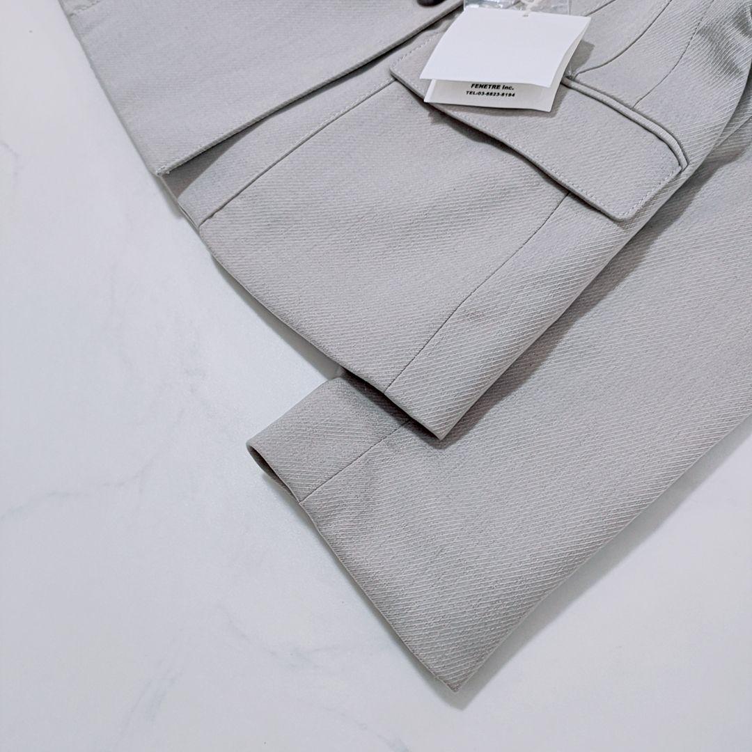 新品✨laubeblanc　テーラードジャケット　ダブルブレスト　ダブル　グレー