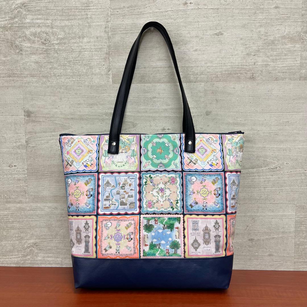 yukiemonハンドメイド　新作セミオーダー　45㎝ビッグトートバック　⑬