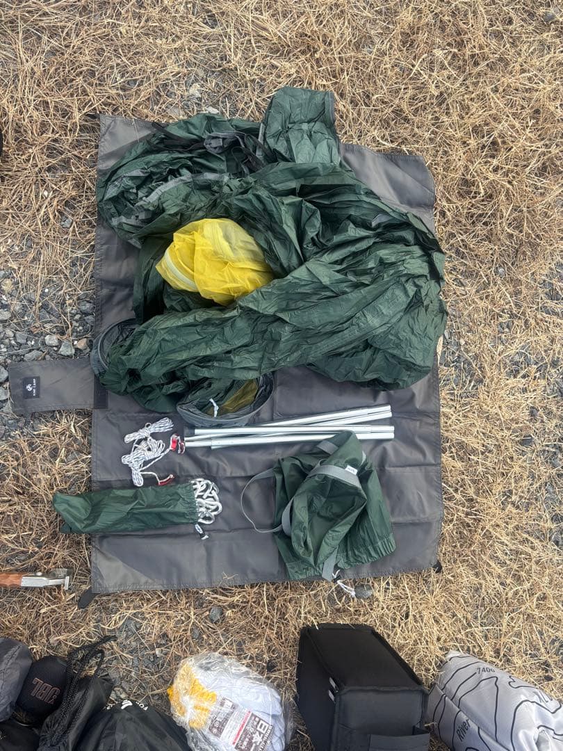 【テント】パンダライト、フットプリント２個付き（フル&ハーフ）