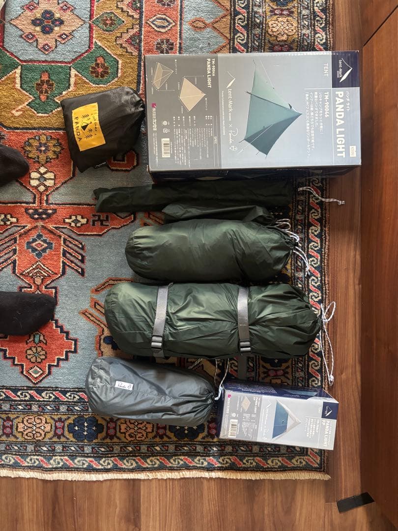 【テント】パンダライト、フットプリント２個付き（フル&ハーフ）