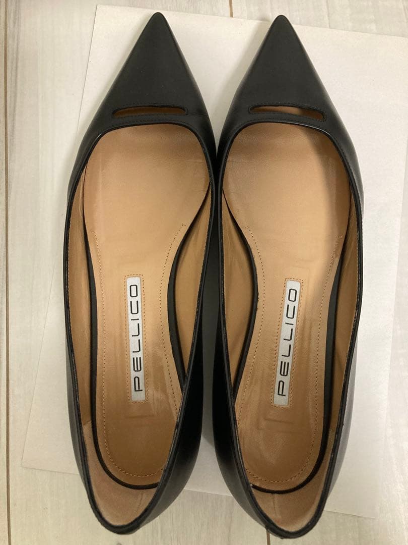 【Love.0113】PELLICO ブラック ポインテッドトゥ