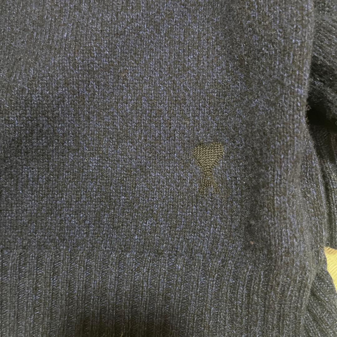 【美品】Ami Paris ネイビーニット カシミヤ　ユニセックス