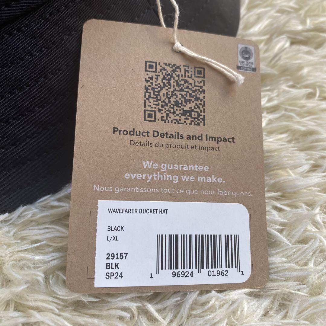 【新品未使用】パタゴニア ウェーブフェアラー バケツ ハット L/XL BLK