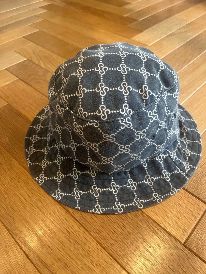 old Stussy バケットハット モノグラム 希少S/Mサイズ