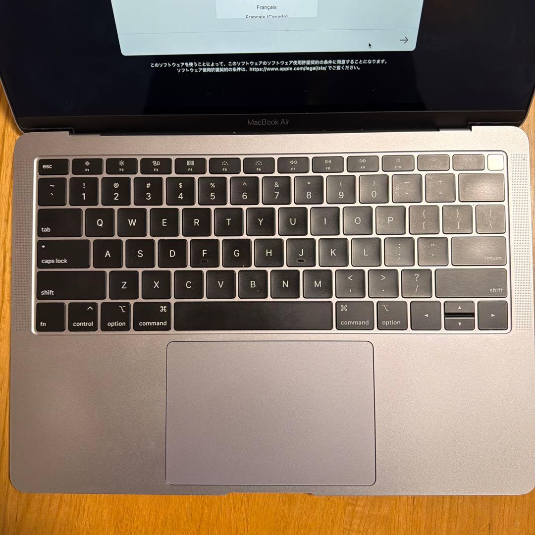 美品 MacBook Air 2018 16GB/256GB US配列 電池良好