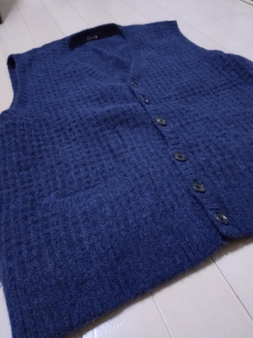 高級素材「アルカパ」+「ヤク」 美品 パパスプラス ベスト Papas+