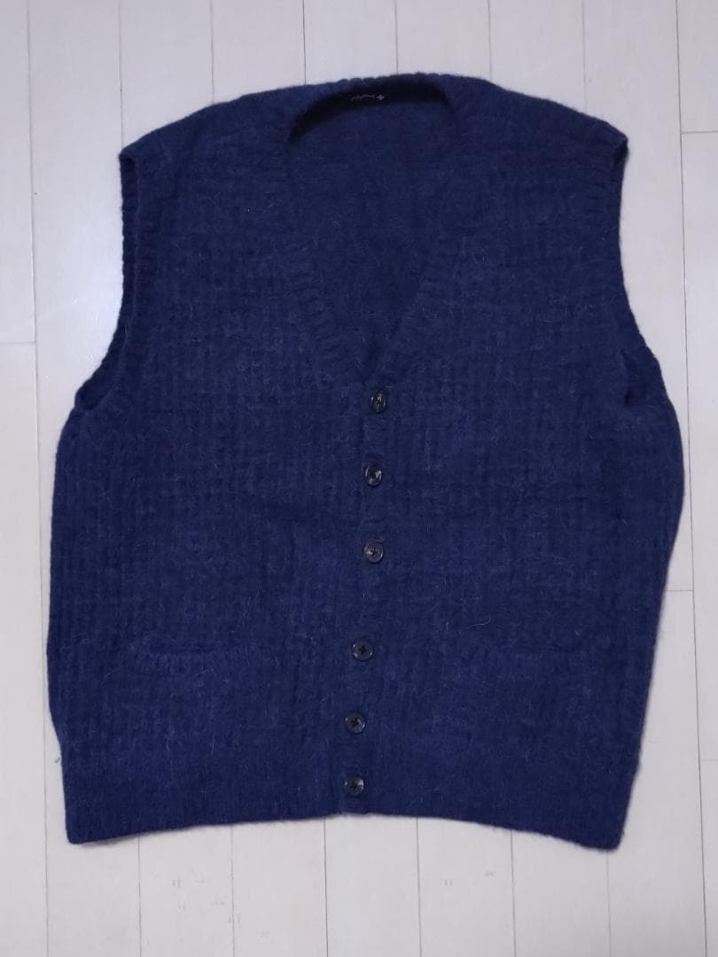 高級素材「アルカパ」+「ヤク」 美品 パパスプラス ベスト Papas+