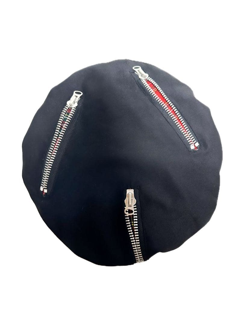 UNFINISHED ビッグファスナーダウンベレー帽25053