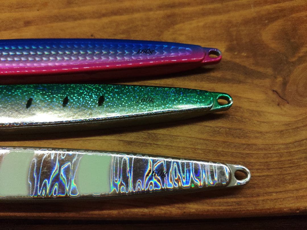 ネイチャーボーイズ　ウィグルライダー160g3本、145g2本　 鉄ジグ 中古