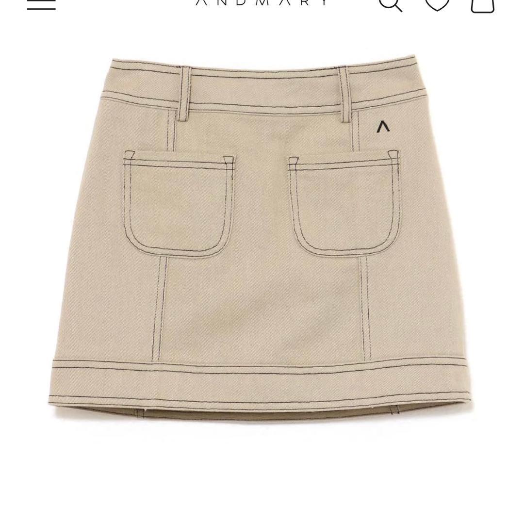 【値引き期間限定2点セット‼️】andmary アンドマリー　スカート